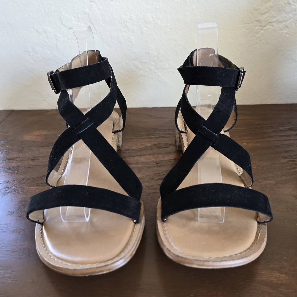 Franco Sarto Anisa Strappy Black Sandals